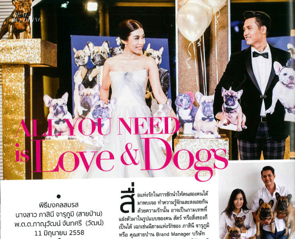 screenshot of dog painter paintings in Thailand magazine
